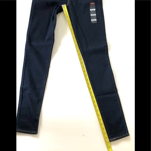 Levi’s 721 High-Rise Skinny- Dark Blue- LONG- NWT - Picture 9 of 12
